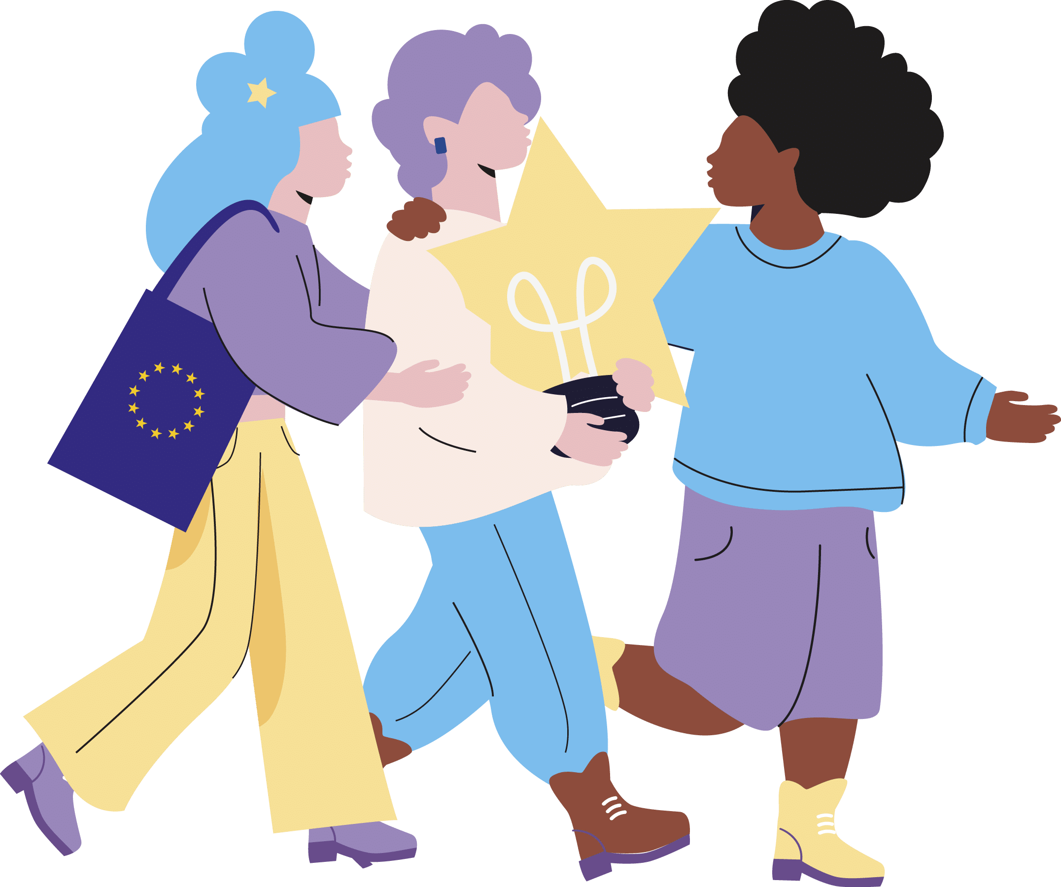 Les jeunes représentant et représentante Provox rencontrent le délégué interministériel à la Jeunesse